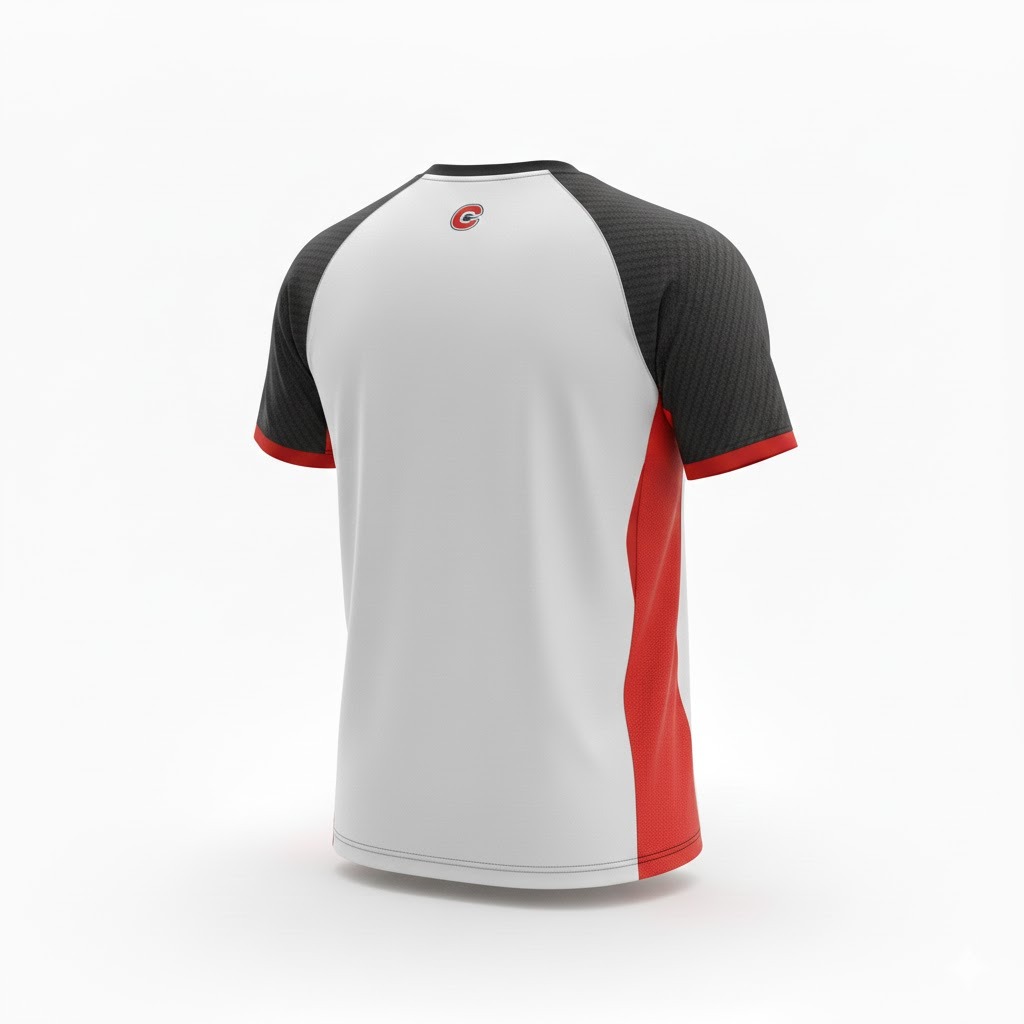 Carbo Padel Classic Performance T-Shirt | Quick-Dry White Padel Gear for Men & Women 3 Product